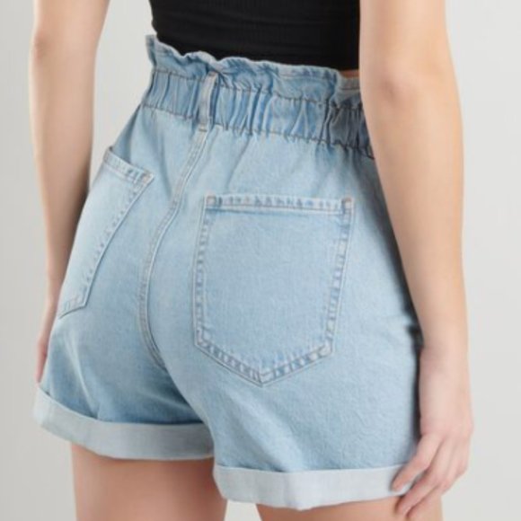 Garage '80s Mom Shorts -Keira Blue - Picture 2 of 2